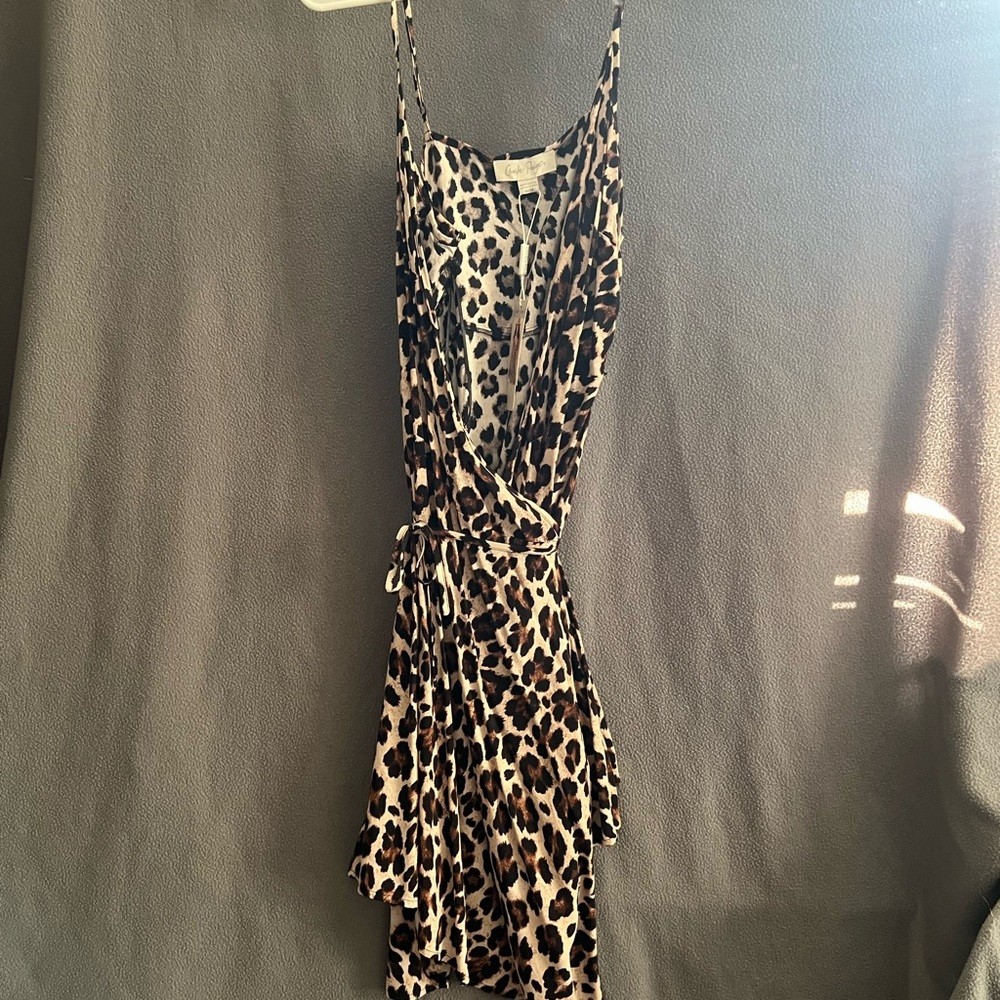 Charlie Paige Leopard Print Dress - Picture 3 of 5